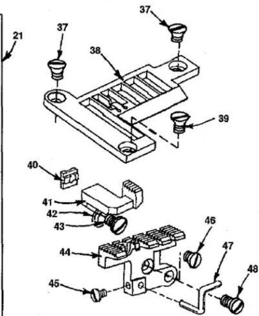 Union Special FS122C203MB - PRESSER FOOT, THROAT PLATE &amp; FEED DOG PARTS (CONT.) - 7
