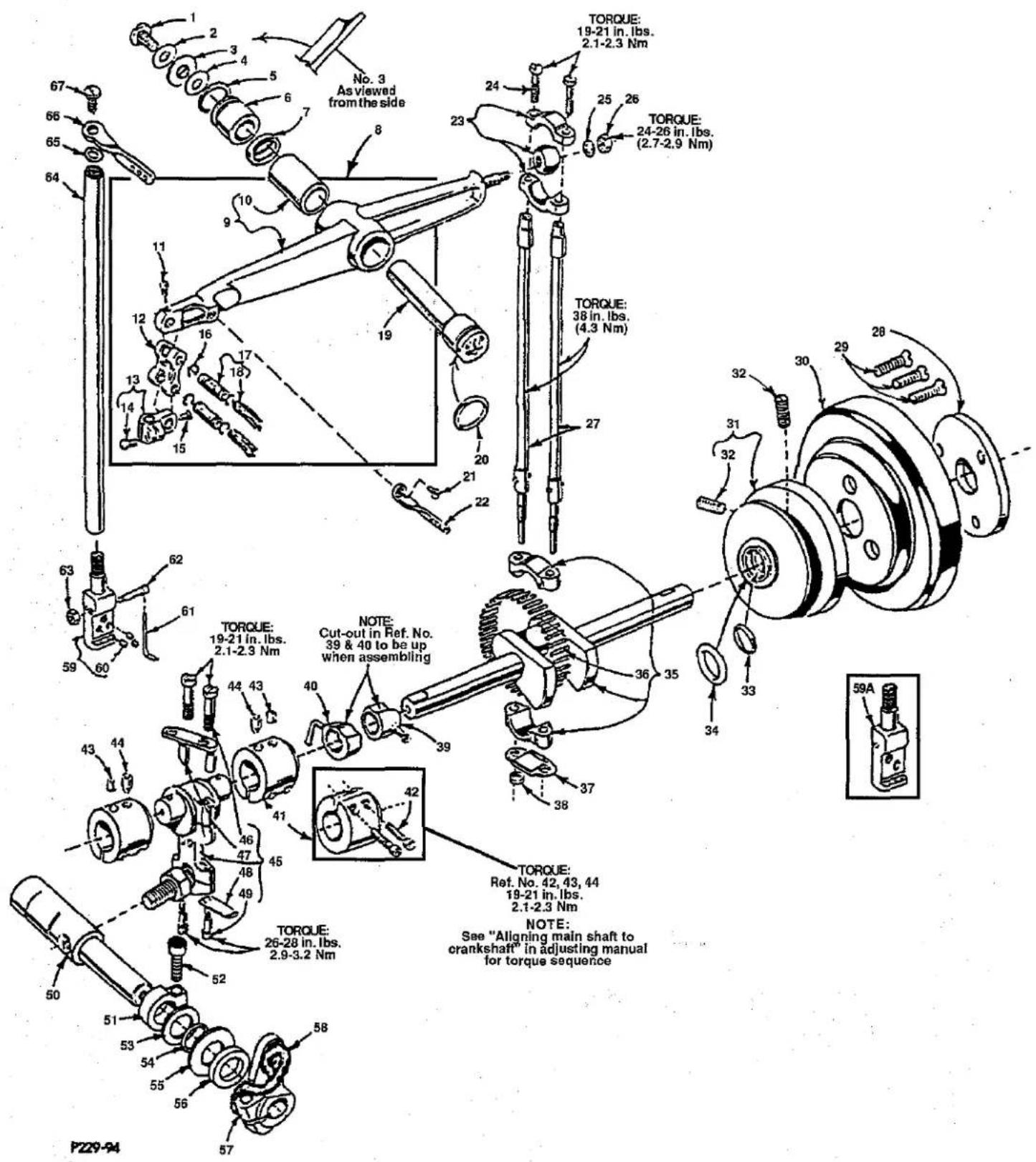 Union Special FS122C203MB - CRANKSHAFT, NEEDLE LEVER, NEEDLE BAR &amp; LOOPER DRIVING PARTS - 1