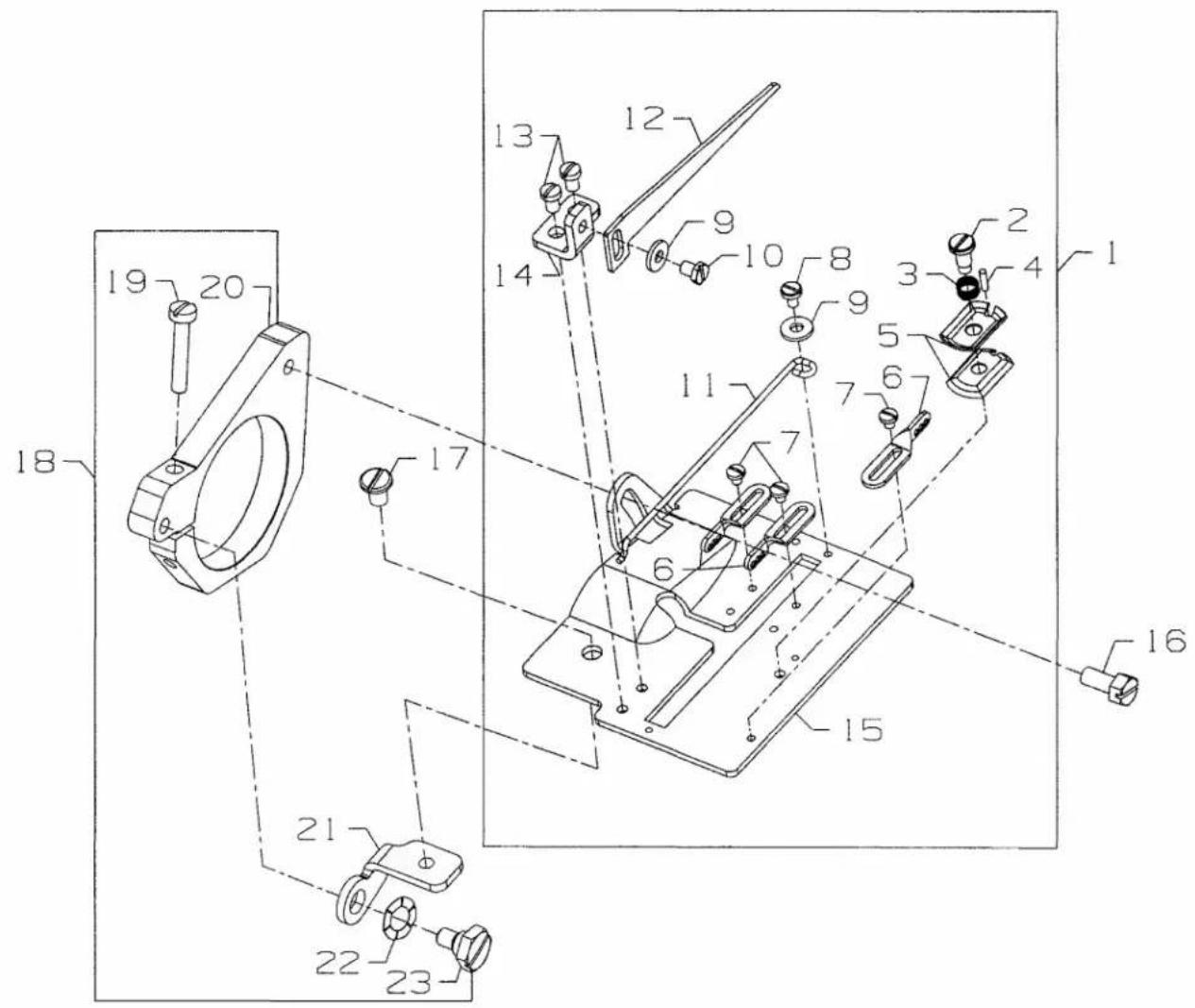 Union Special FS316L62 - NEEDLE GUARD - 1