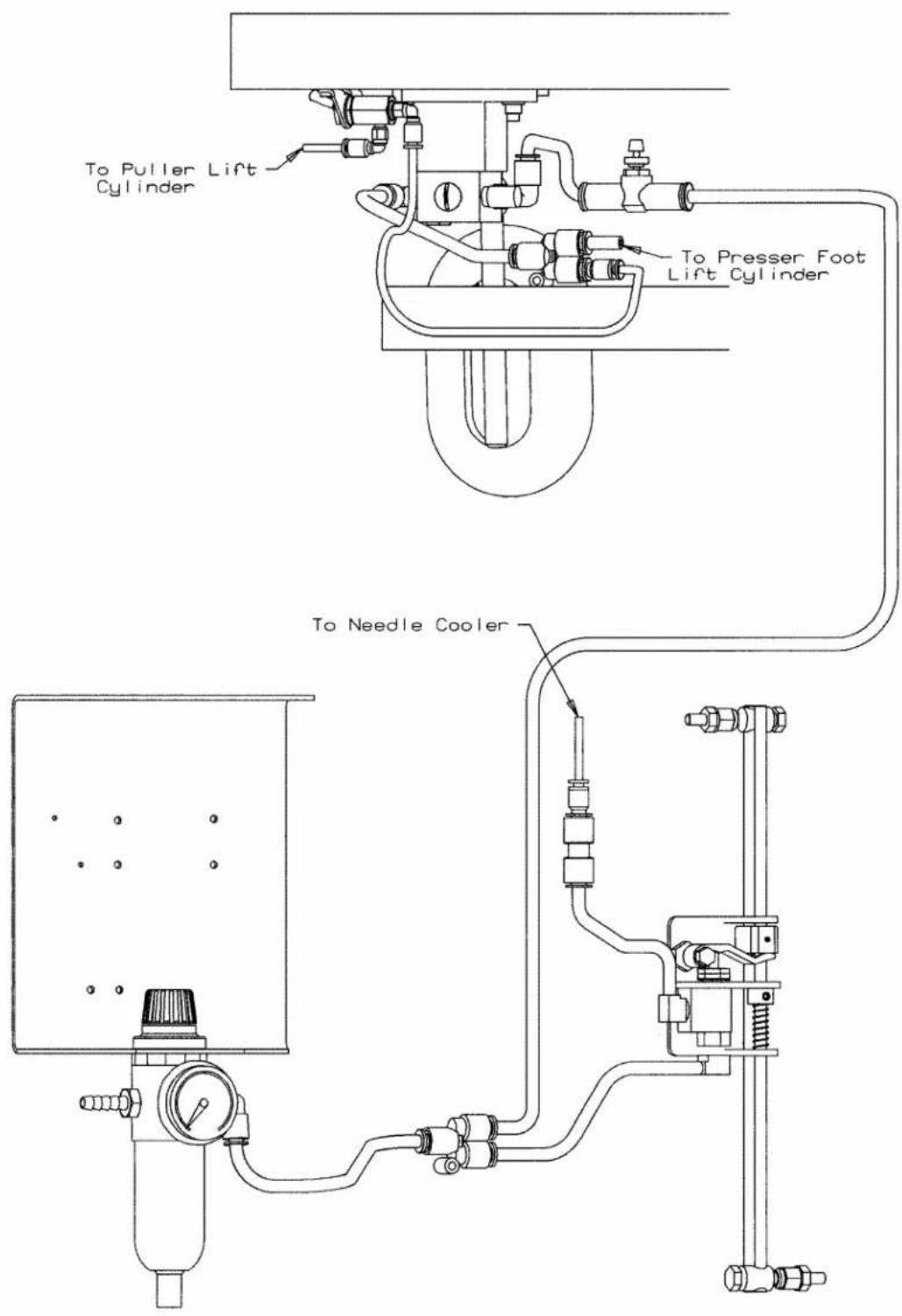 Union Special FS316L62 - MISCELLANEOUS PARTS PA1A (USE WITHOUT CC2 CHAIN CUTTER) - 2