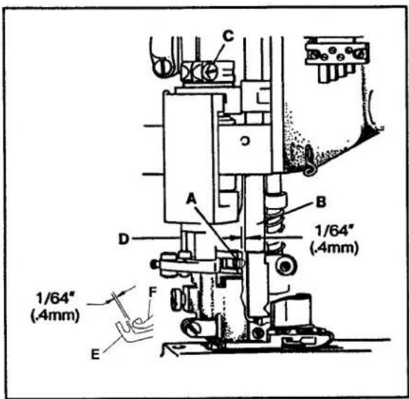 Union Special 36200L202-52 - SETTING THE PRESSER FOOT (CONT.) - 1