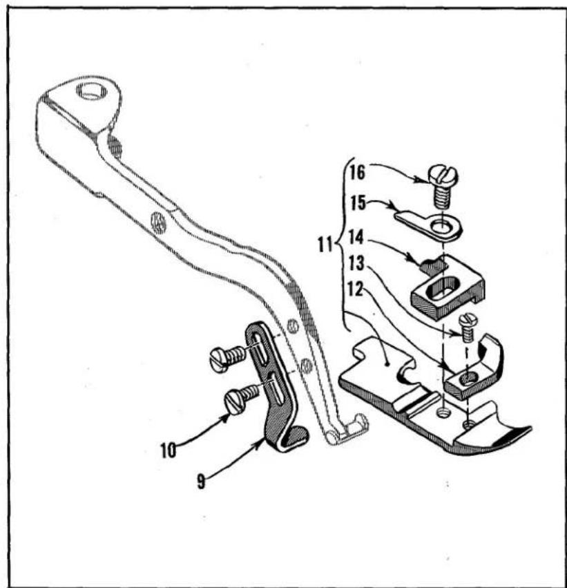 Union Special 39500AS - SETTING THE PRESSER FOOT HOLD DOWN PLATE (This adjustment to follow "Setting The Presser Foot", Page 12) - 3