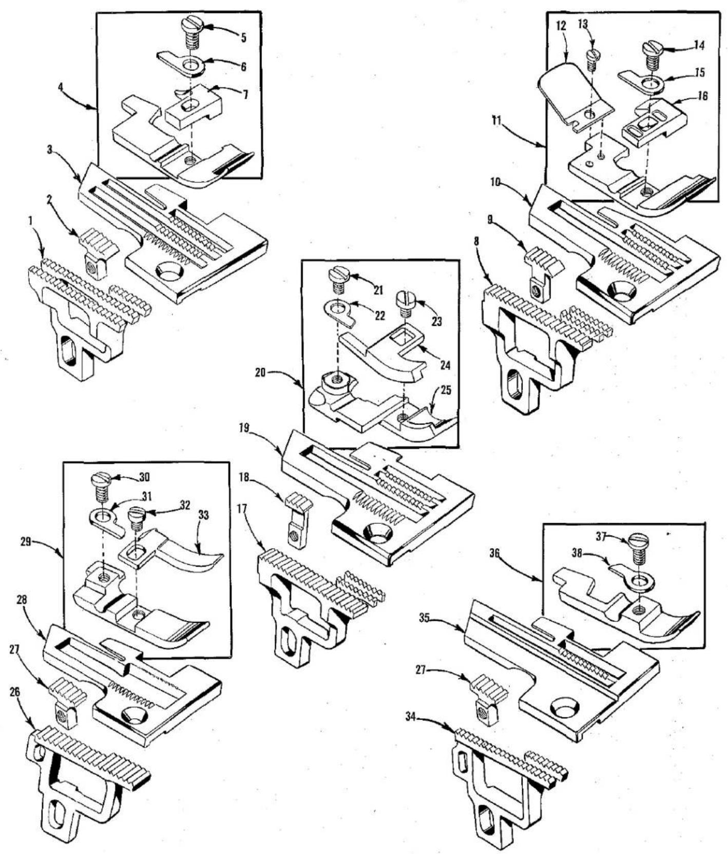 Union Special 39500GP - IDENTIFYING PARTS - 2