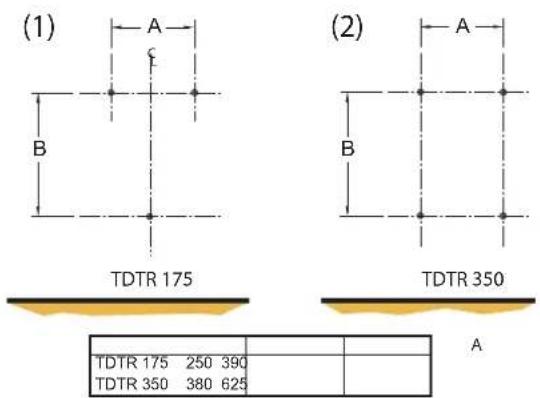 DIMPLEX TDTR350W - Procedure for wall mounting - 1