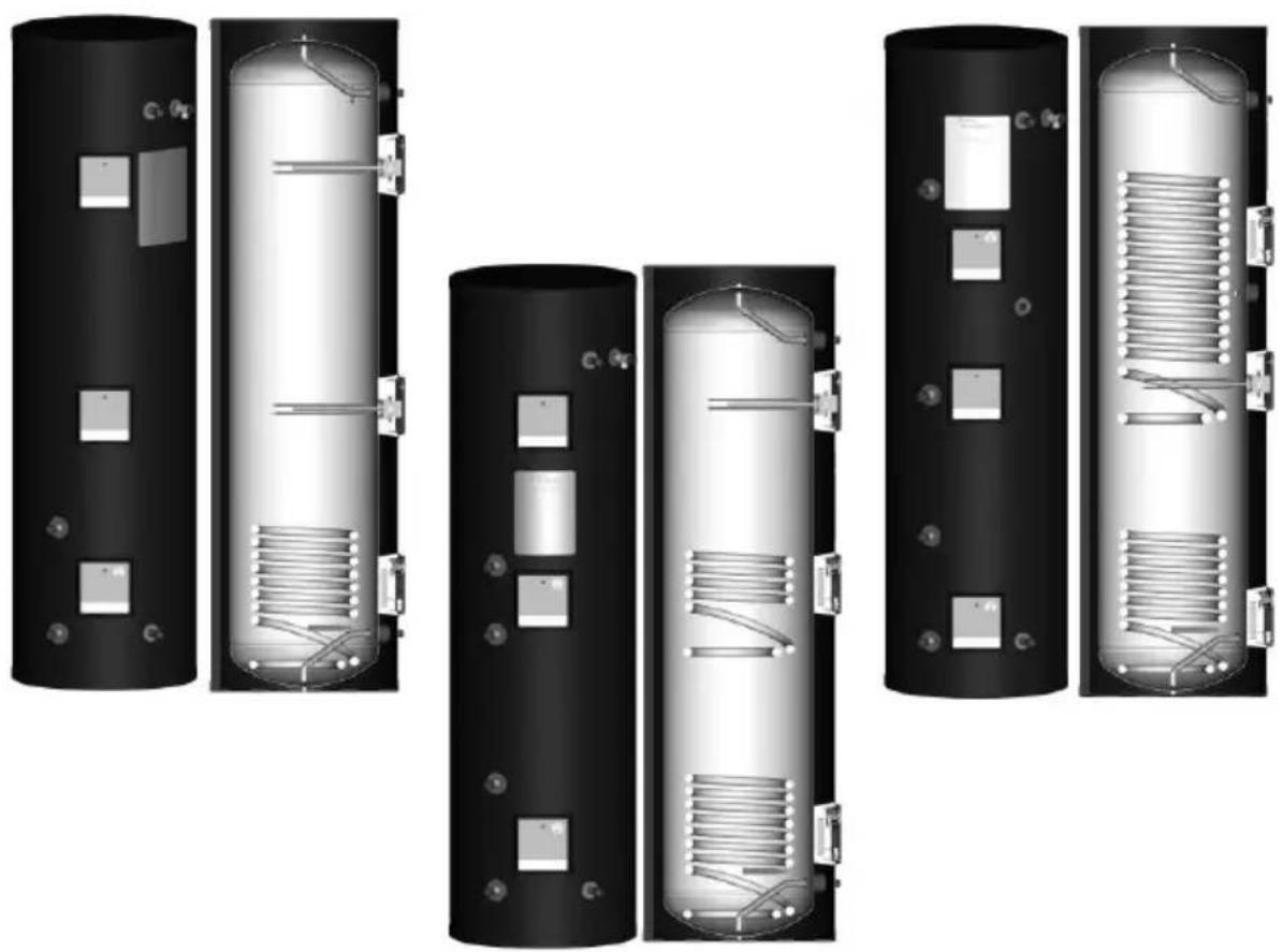 DIMPLEX ECSd300ST-580 - Solar Direct, Solar Indirect and Solar Heat Pump Cylinders - 1