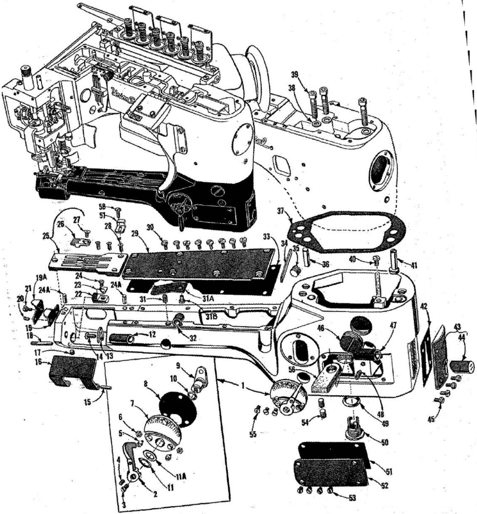 Union Special 36200B - REMOVING EXCESSIVE PLAY FROM GEAR SHAFT - 9