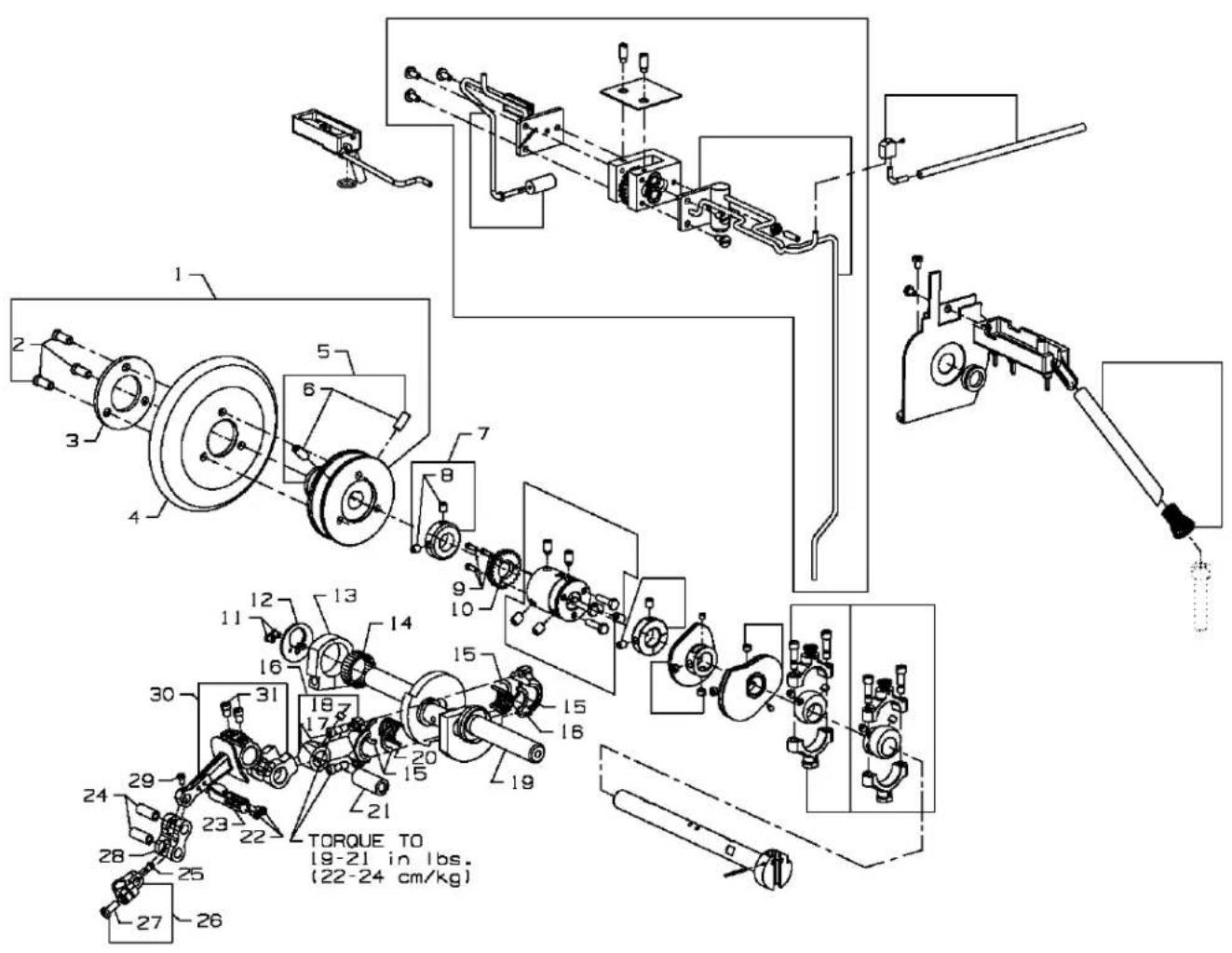 Union Special 36200UMD60 - MAIN SHAFT &amp; MISCELLANEOUS OILING - 1