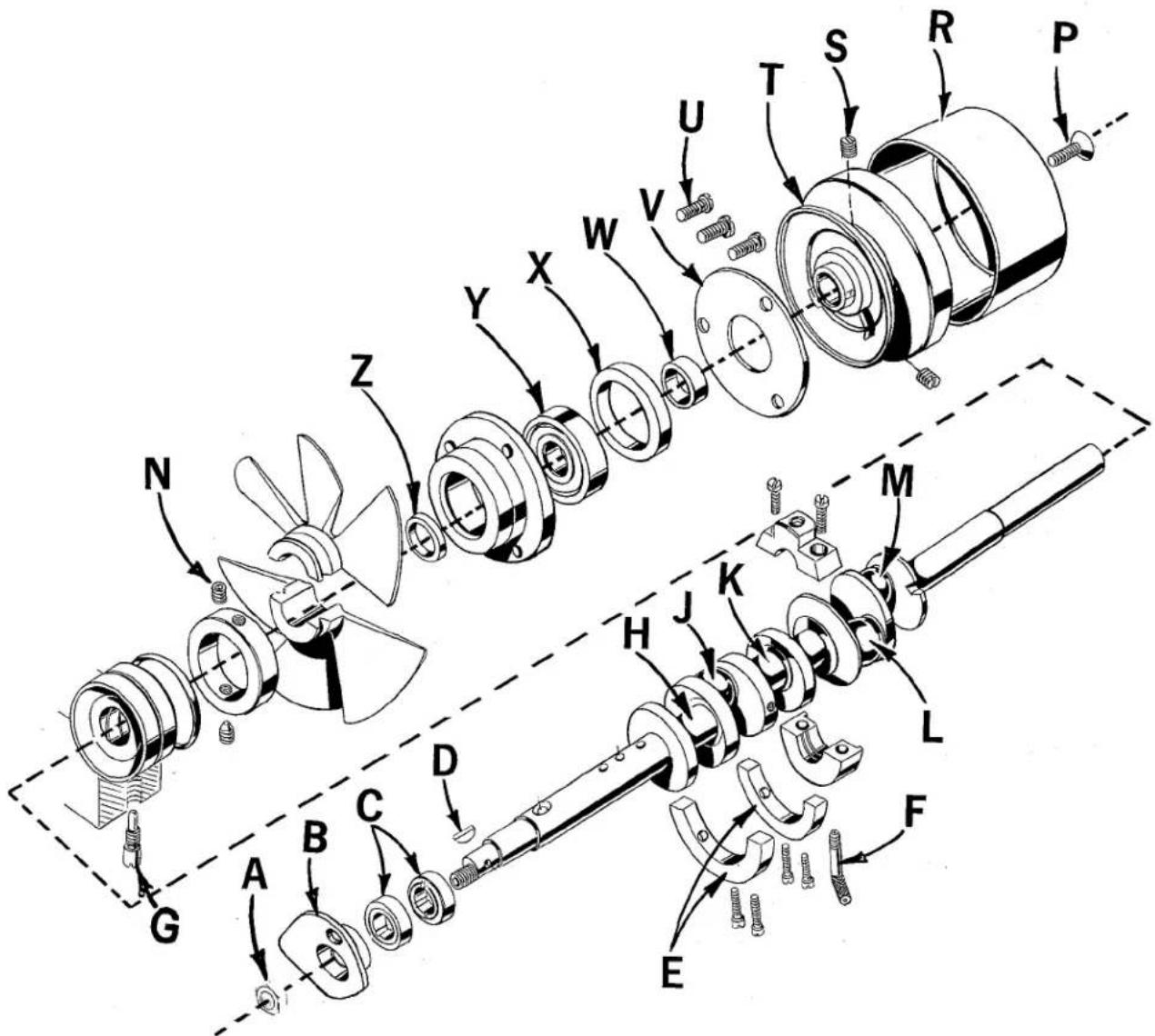 Union Special 39800CX - TO REMOVE CRANKSHAFT - 1