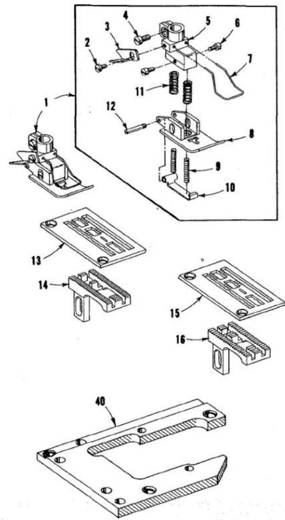 Union Special XF511H112MG - STITCH SHORTENING DEVICE - 21