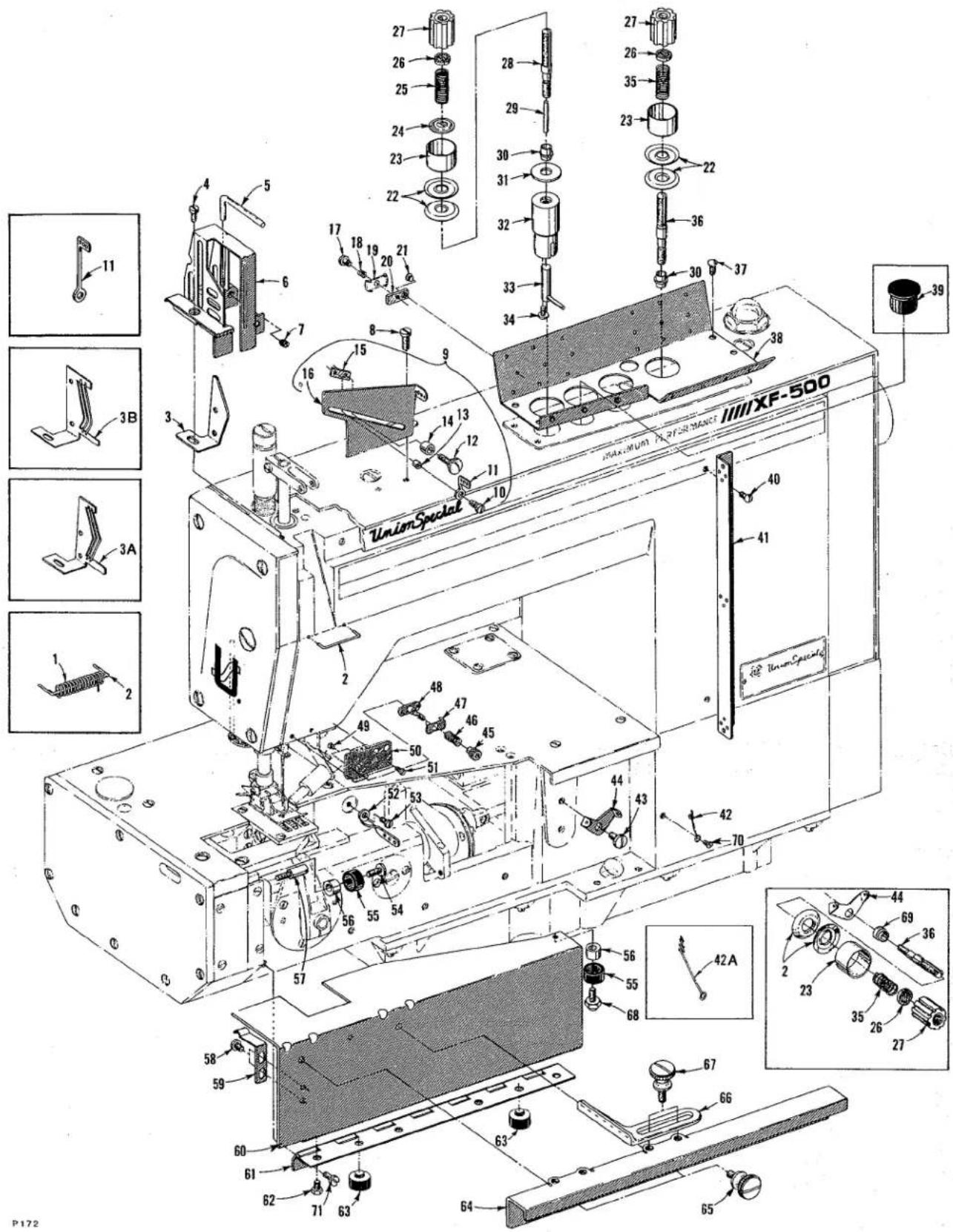 Union Special XF511H112MG - STITCH SHORTENING DEVICE - 16