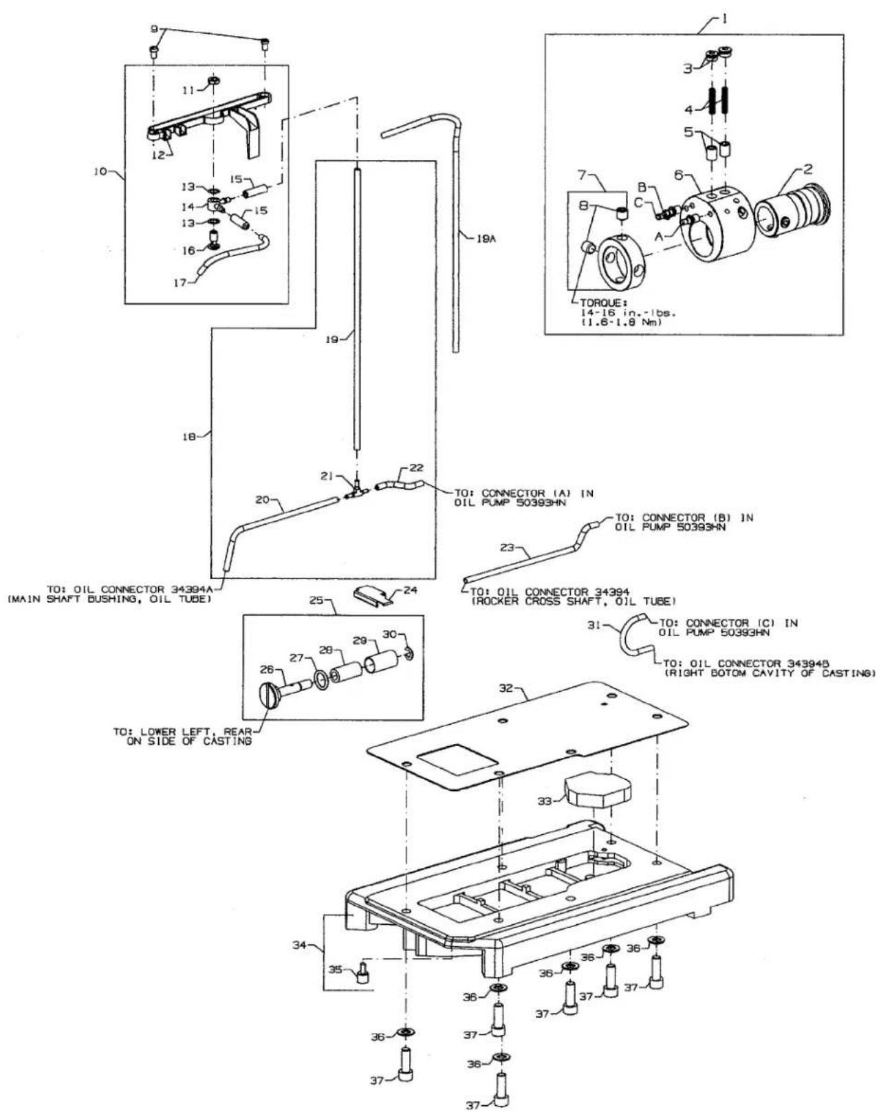 Union Special MFC7400-K02 - LOWER MAIN SHAFT - 1
