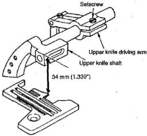 Union Special SP172S900HAC - Longitudinal position of the feed bar - 4