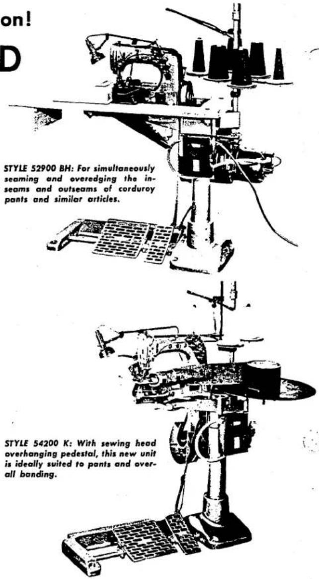 Union Special 61400G - PEDESTAL MOUNTED MACHINES - 2