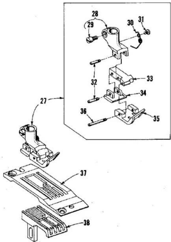 Union Special LF613K100HJ - DESCRIPTION OF PARTS - 20