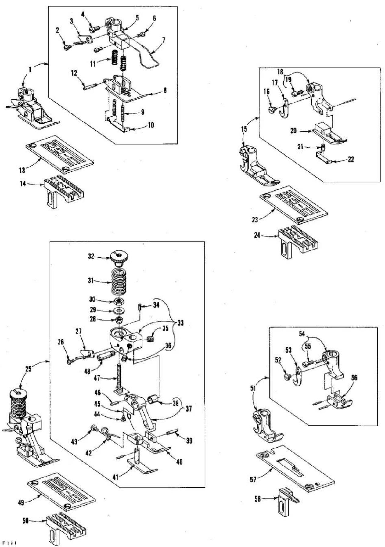 Union Special LF611K100MG - SETTING PRESSURE VALVES - 16