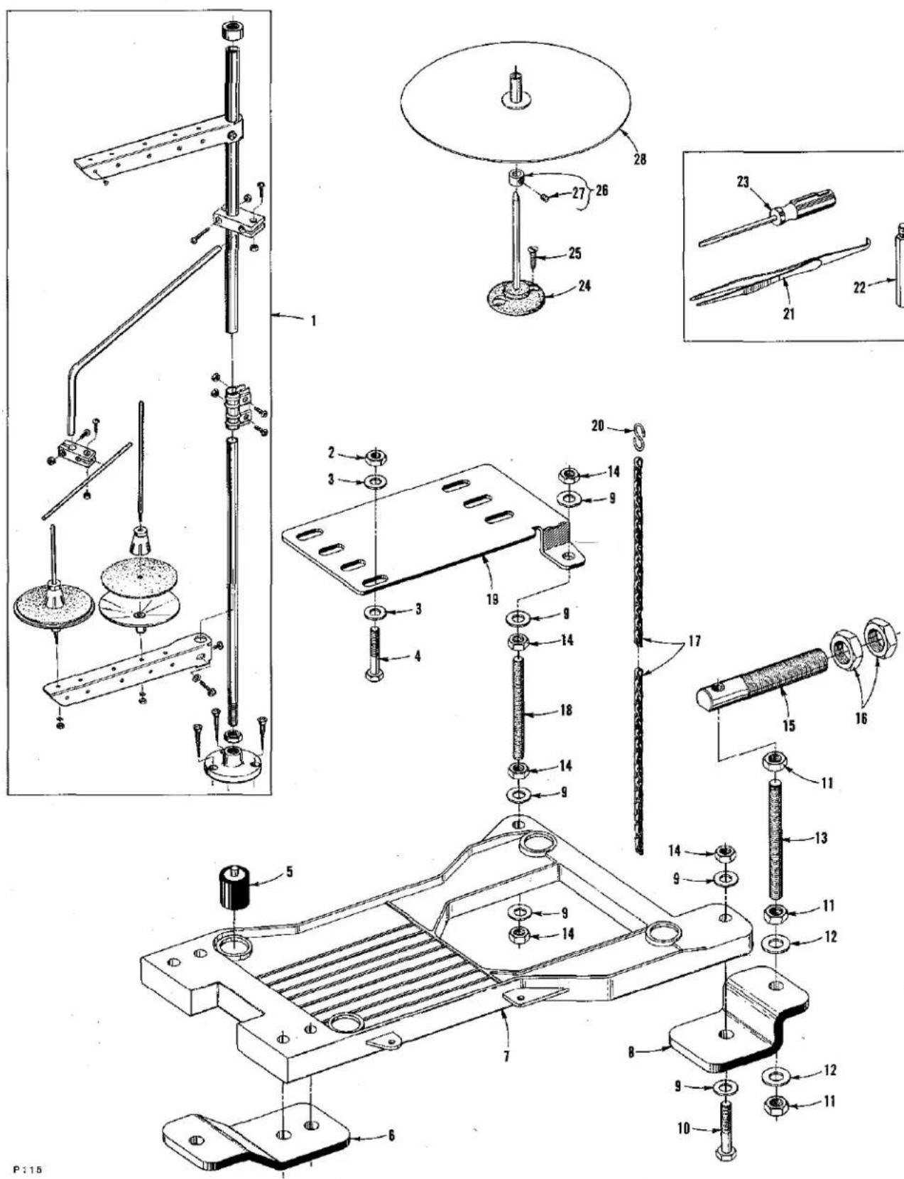 Union Special LF611K112MG - SETTING PRESSURE VALVES - 20