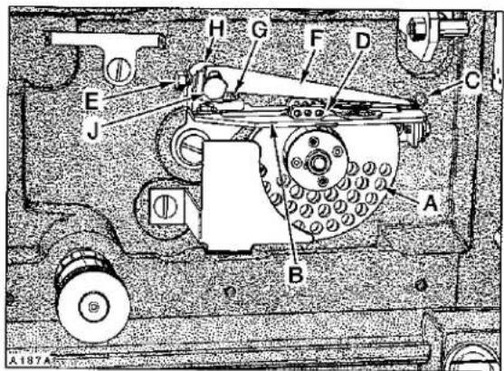 Union Special LF612K112HJ - LOOPER THREAD TAKE-UP AND CAST-OFF PLATE - 2