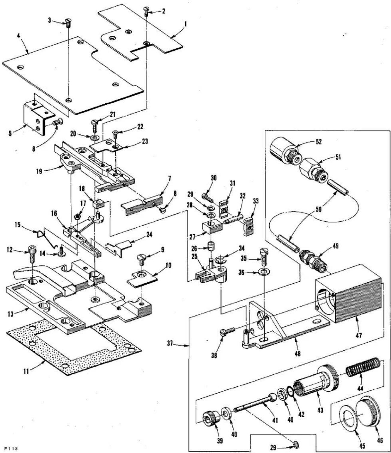 Union Special LF612K100HR - DESCRIPTION OF PARTS - 24