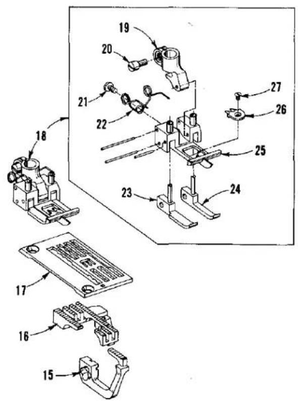 Union Special LF633K200MM - DESCRIPTION OF PARTS - 14