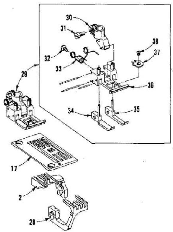 Union Special LF633K200MM - DESCRIPTION OF PARTS - 15