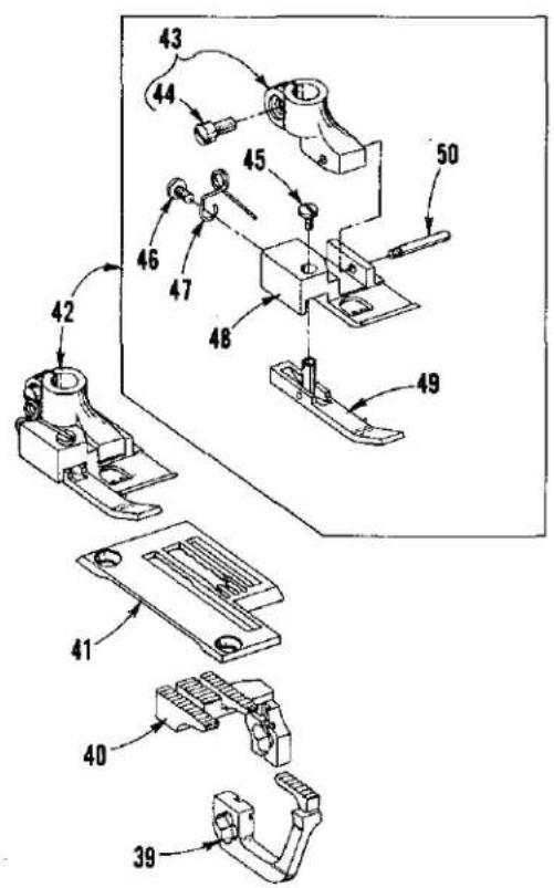 Union Special LF633K200MM - DESCRIPTION OF PARTS - 16