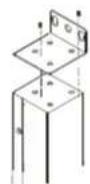 CyberPower Rackbar RKBS20ST6F8R - Vertical Installation with Brackets - 1