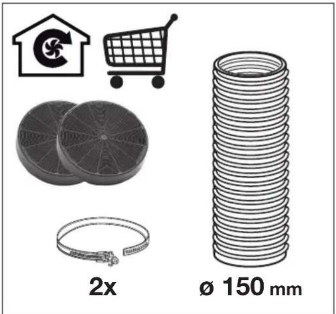 2x Ø 150 mm