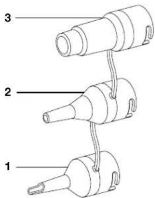 Diagram showing three labeled mechanical components (1, 2, 3) with connecting rods and connectors.