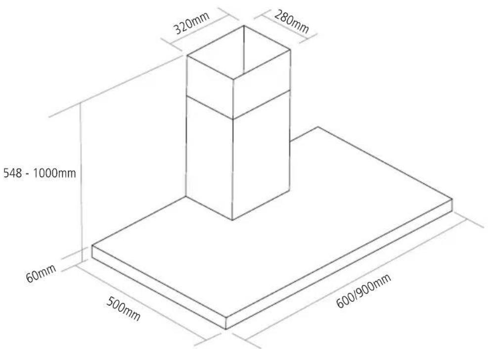 Caple ZC622 - PRODUCT DIMENSIONS - 1