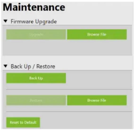 ATEN VP3520 - Maintenance Settings - 1