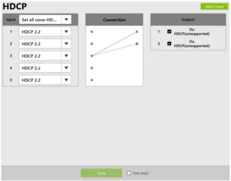 ATEN VP3520 - HDCP Settings - 1