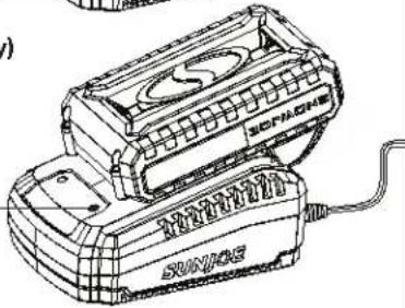 Snow Joe 24V-X2-SB18-CT-RM - Charging the Batteries - 8
