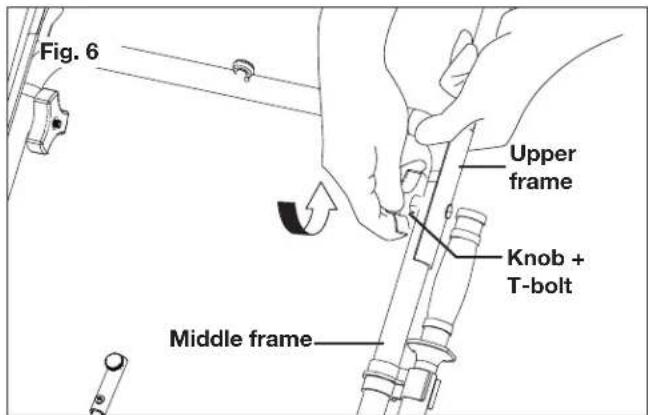 Snow Joe 24V-X2-SB18-CT-RM - Assembling the handles - 3
