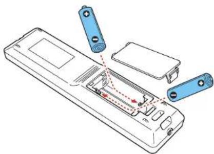 EPSON PRO-L12002QNL - ReplacingtheRemoteControlBatteries - 2