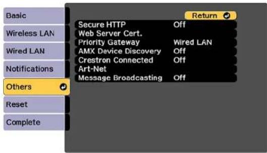 EPSON PRO-L12002QNL - SelectingOtherNetworkSettings - 1