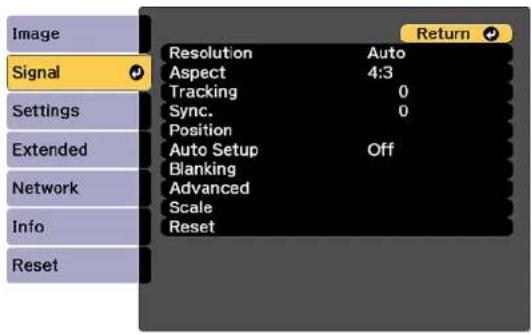 EPSON PRO-L12002QNL - InputSignalSettings-SignalMenu - 1