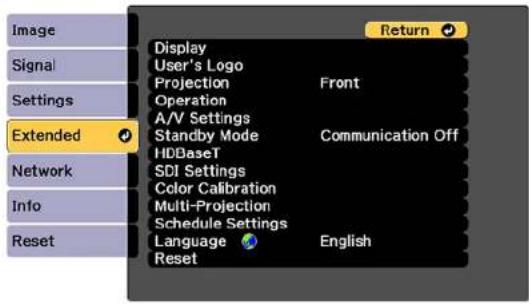 EPSON PRO-L12002QNL - ChangingtheProjectionModeUsingtheMenus - 1