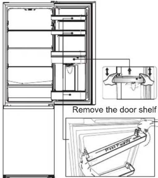 Fridgemaster MC55274DF/SA - Reversing the door - 1