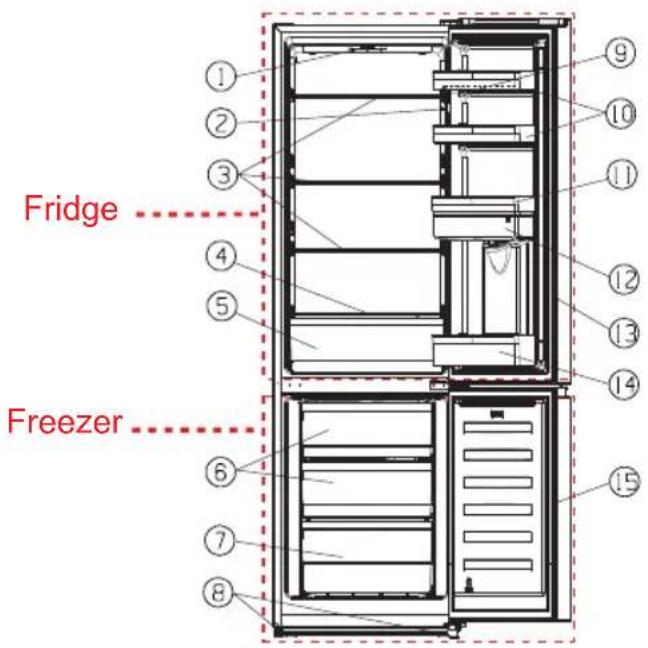 Fridgemaster MC55274DF/SA - View of the appliance - 1
