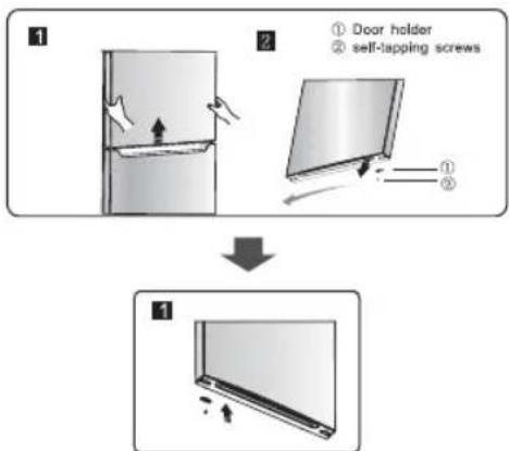 Fridgemaster MC55274DF/SA - Reversing the door - 4
