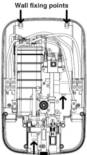 DIMPLEX DVES95 - Fixing The Shower To The Wall - 1