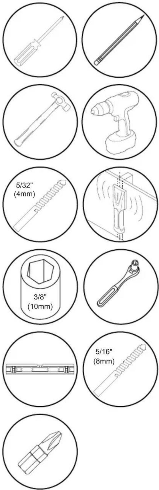 Peerless-AV KIL655-EUK - WARNING - 2