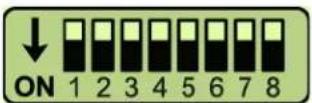 CRUX ACPLX-12Y - DIP SWITCH SETTINGS: - 1