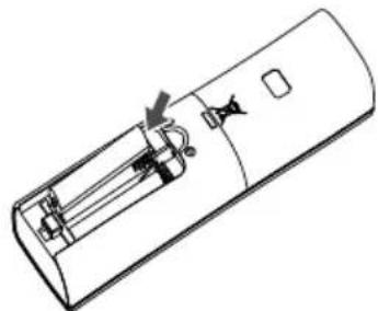 LG S24WUC - Inserting batteries - 2