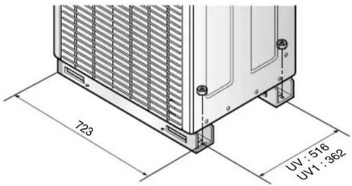 LG ARUN50LL2 - Location of anchor bolt - 1