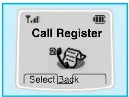 LG W3000A - Call Register [Menu 2] - 3