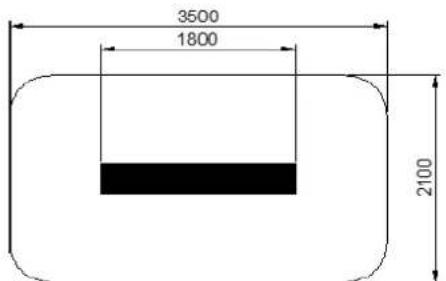 Heatstrip THH 1800A - Radiant footprint - 4