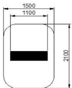 Heatstrip THH 1800A - Radiant footprint - 5