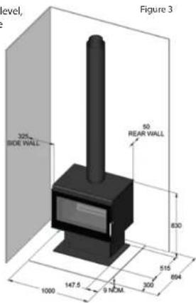 EUREKA Ruby Freestanding - Parallel Installation - Solid Outer Flue Kit - 1