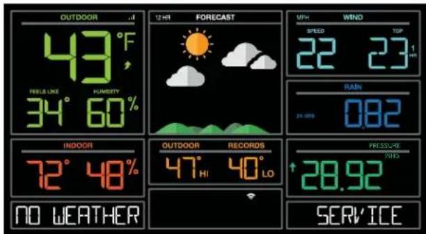 LA CROSSE TECHNOLOGY 328-10618V2 - NO WEATHER SERVICE - 1